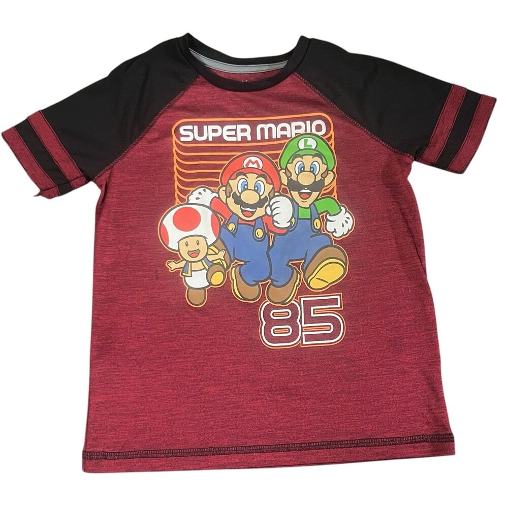 Jumping Beans Active‎ Boys Silky Red Super Mario Bros Short Sleeve Shirt